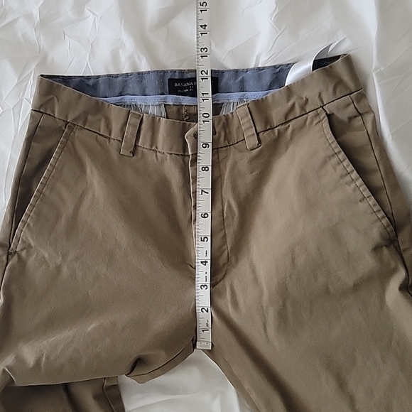 Banana Republic Men's Chino khaki 30W Fulton Skinny - Picture 7 of 8
